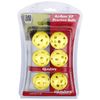 Masters Airflow XP Practice Balls Yellow pack 6