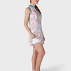 Callaway Chev Floral Dress W/Back Flounce