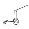 JuStar Black manual 3-wheeled Trolley