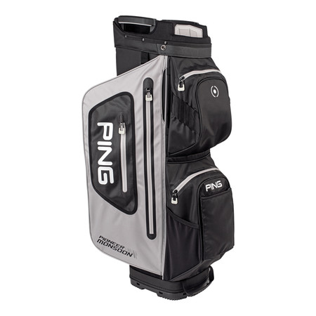 Ping Pioneer Monsoon Cart Bag Light Grey Black White