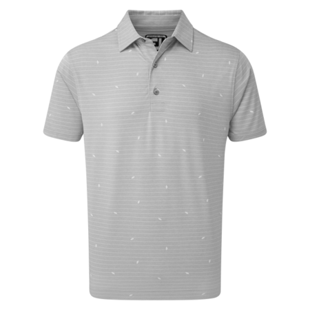 FootJoy Lisle Striped Leaf Print