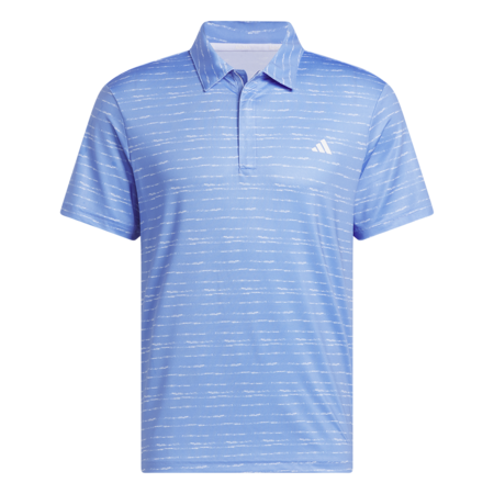 Adidas Stripe Zip Golf Polo