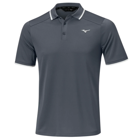 Mizuno Rib Knitted Short Sleeve Polo Shirt
