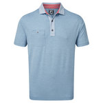 FootJoy Heather Pique with Prinstripe Trim