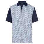 Golfino Printed Jersey Jacquard Polo